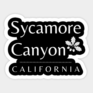 Sycamore Canyon California Acorns Sticker